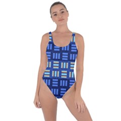 Textiles Texture Structure Grid Bring Sexy Back Swimsuit by Celenk