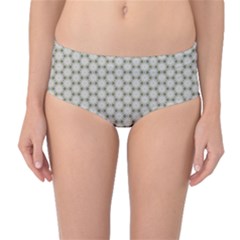 Background Website Pattern Soft Mid-waist Bikini Bottoms by Celenk