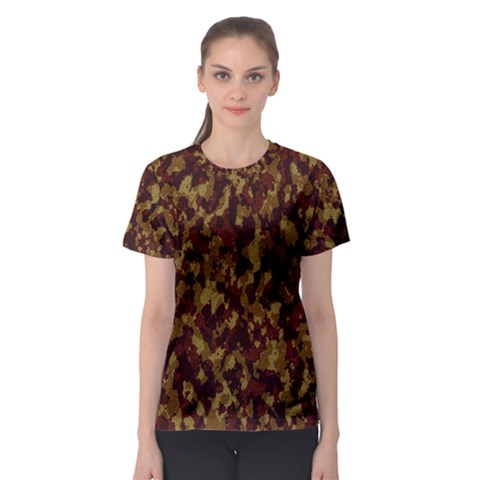 Camouflage Tarn Forest Texture Women s Sport Mesh Tee by Celenk