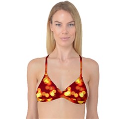 Soft Lights Bokeh 4 Reversible Tri Bikini Top