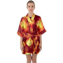 Soft Lights Bokeh 4 Quarter Sleeve Kimono Robe