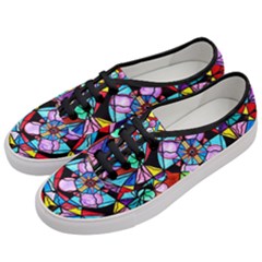 Sacred Geometry - Women s Classic Low Top Sneakers by tealswan