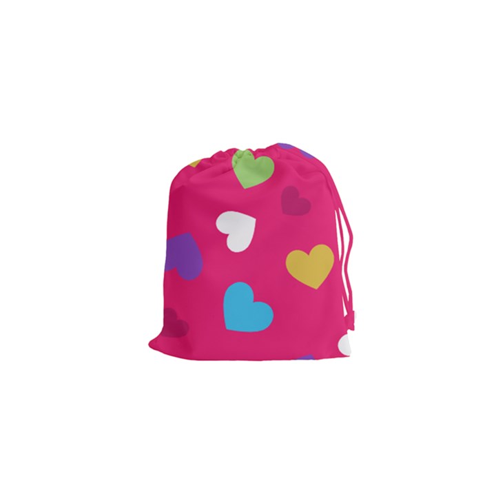 Valentine s Day Pattern Drawstring Pouches (XS) 