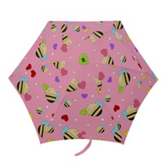 Bee Mine Valentine Mini Folding Umbrellas by Bigfootshirtshop