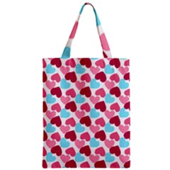 Bold Valentine Heart Zipper Classic Tote Bag by Bigfootshirtshop