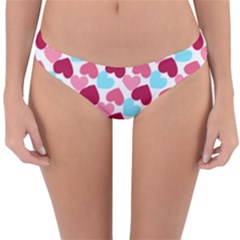 Bold Valentine Heart Reversible Hipster Bikini Bottoms by Bigfootshirtshop