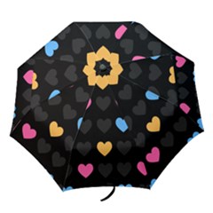 Emo Heart Pattern Folding Umbrellas by Bigfootshirtshop