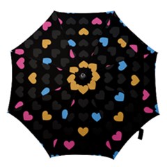 Emo Heart Pattern Hook Handle Umbrellas (small) by Bigfootshirtshop