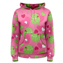 Monster Love Pattern Women s Pullover Hoodie by Bigfootshirtshop