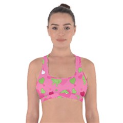 Monster Love Pattern Cross Back Sports Bra by Bigfootshirtshop