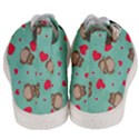 Owl Valentine s Day Pattern Men s Mid-Top Canvas Sneakers View4