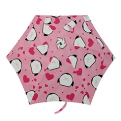 Penguin Love Pattern Mini Folding Umbrellas by Bigfootshirtshop