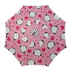 Penguin Love Pattern Golf Umbrellas by Bigfootshirtshop