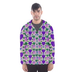 Love In Eternity Is Sweet As Candy Pop Art Hooded Wind Breaker (men) by pepitasart