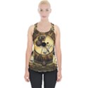 Wonderful Steampunk Desisgn, Clocks And Gears Piece Up Tank Top View1