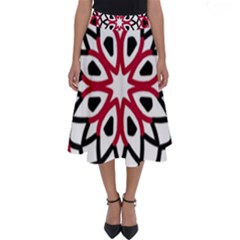 Mandala Flower Perfect Length Midi Skirt