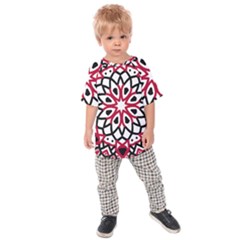 Mandala Flower Kids Raglan Tee