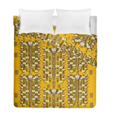 Rain Showers In The Rain Forest Of Bloom And Decorative Liana Duvet Cover Double Side (full/ Double Size) by pepitasart