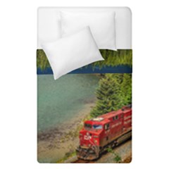 Canadian Railroad Freight Train Duvet Cover Double Side (single Size) by Bigfootshirtshop