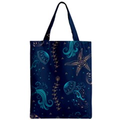 Arabesque Vintage Graphic Nature Zipper Classic Tote Bag by Bigfootshirtshop