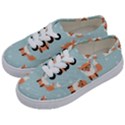 Cute Fox Pattern Kids  Classic Low Top Sneakers View2