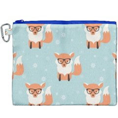 Cute Fox Pattern Canvas Cosmetic Bag (xxxl) by Bigfootshirtshop