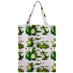 Crocodiles In The Pond Zipper Classic Tote Bag by Bigfootshirtshop