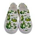 Crocodiles In The Pond Women s Canvas Slip Ons View1