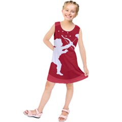 Cupid Bow Love Valentine Angel Kids  Tunic Dress by Celenk