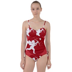 Cupid Bow Love Valentine Angel Sweetheart Tankini Set by Celenk