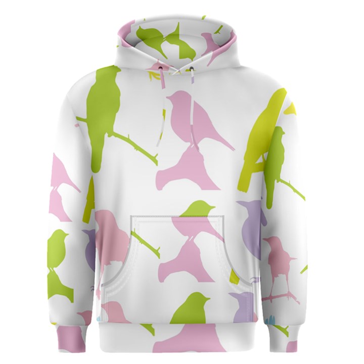 Birds Colourful Background Men s Pullover Hoodie