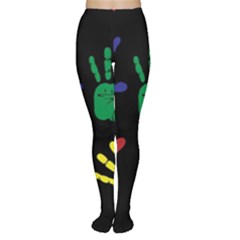 Handprints Hand Print Colourful Women s Tights