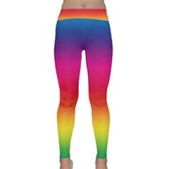 Spectrum Background Rainbow Color Classic Yoga Leggings by Celenk
