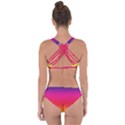 Spectrum Background Rainbow Color Criss Cross Bikini Set View2