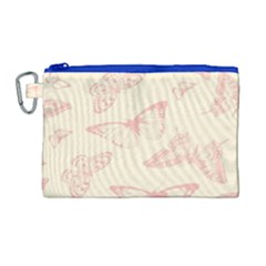 Butterfly Butterflies Vintage Canvas Cosmetic Bag (large) by Celenk