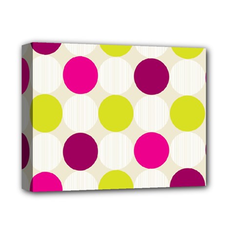 Polka Dots Spots Pattern Seamless Deluxe Canvas 14  X 11  by Celenk