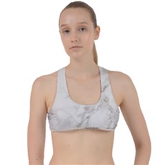 Marble Background Backdrop Criss Cross Racerback Sports Bra by Celenk