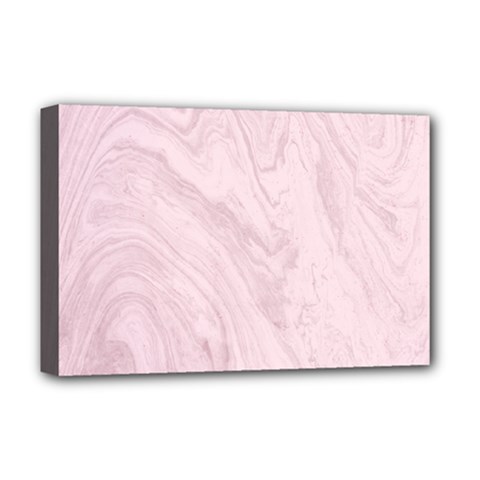 Marble Background Texture Pink Deluxe Canvas 18  X 12   by Celenk