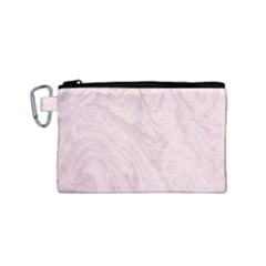 Marble Background Texture Pink Canvas Cosmetic Bag (small) by Celenk