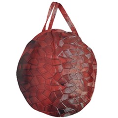 Pattern Backgrounds Abstract Red Giant Round Zipper Tote by Celenk