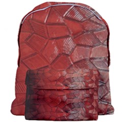 Pattern Backgrounds Abstract Red Giant Full Print Backpack by Celenk