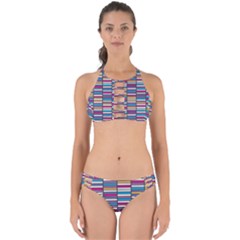 Color Grid 01 Perfectly Cut Out Bikini Set
