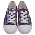 Color Grid 01 Kids  Low Top Canvas Sneakers View1