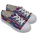 Color Grid 01 Kids  Low Top Canvas Sneakers View3