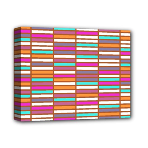 Color Grid 02 Deluxe Canvas 14  X 11  by jumpercat