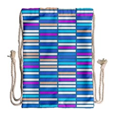 Color Grid 04 Drawstring Bag (large)
