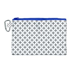 Black Cross Canvas Cosmetic Bag (large)