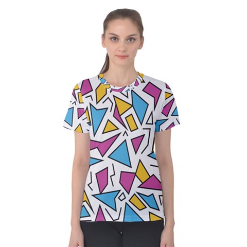 Retro Shapes 01 Women s Cotton Tee by jumpercat