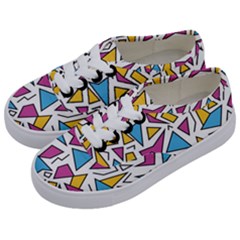 Retro Shapes 01 Kids  Classic Low Top Sneakers