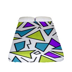 Retro Shapes 02 Fitted Sheet (full/ Double Size) by jumpercat